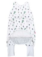 Motherhood, ocieplany śpiworek z nogawkami i kieszonką, TOG 2, miętowe baloniki, 1.5-2.5l