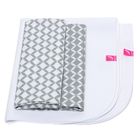 Motherhood, podręczny przewijak z 2 flanelkami, Classics, szary