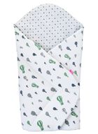 Motherhood, rożek bawełniany, miętowe baloniki, 75-75 cm