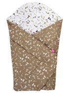 Motherhood, rożek bawełniany, wkład kokosowy, beżowe listki, 75-75 cm