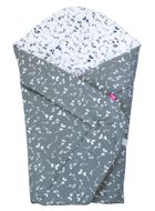 Motherhood, rożek bawełniany, wkład kokosowy, niebieskie listki, 75-75 cm