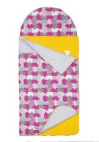 Motherhood, śpiworek przedszkolaka, puzzle szaro-różowe