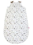 Motherhood, Zip-A-Round, bawełniany śpiworek letni, 2w1, TOG 1, beżowe listki, 3-18m