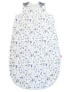 Motherhood, Zip-A-Round, bawełniany śpiworek letni, 2w1, TOG 1, niebieskie listki, 3-18m