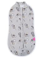 Motherhood, Zip&Swaddle, otulacz, szare guziki, 5-8 kg