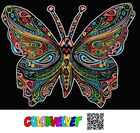 Motyl. Kolorowanka welwetowa, 47-35 cm