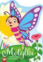 Motylki. Kolorowanka z naklejkami