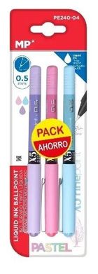 MP Main Paper, cienkopis, pastelowy, 0,5 mm, 3 szt.