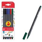 MP Main Paper, cienkopisy, 0.4 mm, 4 kolory, 6 szt.