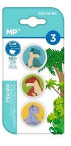 MP Main Paper, gumka do ścierania, dinozaury, 3 szt.