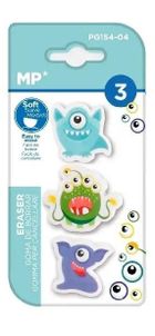 MP Main Paper, gumka do ścierania, Potwory, 3 szt.