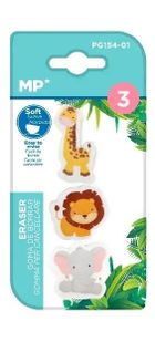 MP Main Paper, gumka do ścierania, Safari, 3 szt.