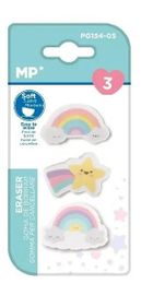 MP Main Paper, gumka do ścierania, Tęcza, 3 szt.