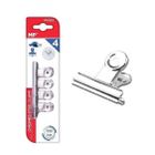 MP Main Paper, klipsy biurowe metalowe, srebrne, 38 mm, 4 szt.