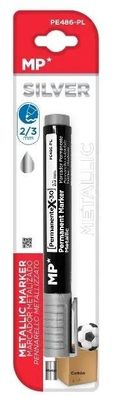 MP Main Paper, marker permanentny, srebrny, 2 mm, 3 mm