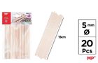 MP Main Paper, patyczki drewniane, 5 mm, 20 szt.