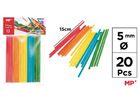 MP Main Paper, patyczki drewniane kolorowe, 5 mm, 20 szt.