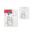 MP Main Paper, płótno do malowania, pingwin z parasolem, 20-25 cm