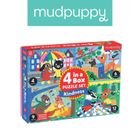 Mudpuppy, puzzle progresywne, Życzliwość, 4, 6, 9 i 12 elementów