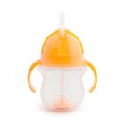 Munchkin, kubek niekapek ze słomką, pomarańczowy, 207 ml