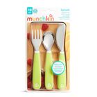 Munchkin, zestaw stalowych sztućców dla dzieci, zielony