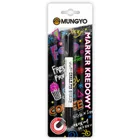 Mungyo, marker kredowy, czarny, 1 szt.