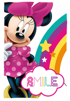 Myszka Minnie, koc polarowy, 150-100 cm