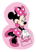 Myszka Minnie, poduszka welurowa, różowa