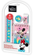 Myszka Minnie, zestaw piśmienniczy, 5 elementów
