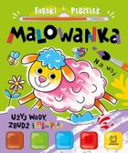 Na wsi. Farbki i pędzelek. Malowanka