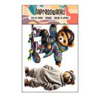 Naprasowanki, naplamki, 2 Misie, zestaw z deskorolką