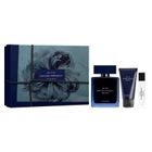 Narciso Rodriguez, For Him Bleu Noir, zestaw: woda perfumowana, spray, 100 ml + żel pod prysznic, 50 ml + woda perfumowana, spray, 10 ml