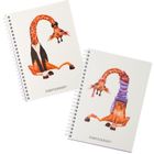 Narcissus, Swing, kołonotatnik, A5, 80 kartek, kratka, Żyrafa