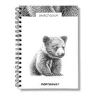 Narcissus, szkicownik na spirali, B5, 60 kartek, Niedźwiedź, 1 szt.