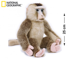 National Geographic, makak orientalny, maskotka, 25 cm