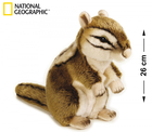 National Geographic, wiewiórka syberyjska, maskotka, 26 cm