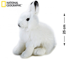 National Geographic, zając polarny, maskotka, 25 cm