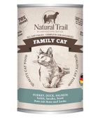 Natural Trail, Cat Family, indyk z kaczką, karma mokra dla kotów, 400g