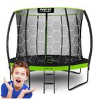 Neo-Sport, trampolina ogrodowa profilowana, z siatką wewnętrzną, 312 cm