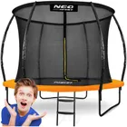 Neo-Sport, trampolina ogrodowa profilowana, z siatką wewnętrzną, 8ft/252 cm