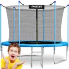 Neo-Sport, trampolina ogrodowa siatka wewnętrzna i drabinką, 252 cm