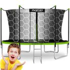 Neo-Sport, trampolina ogrodowa z siatką wewnętrzną i drabinką, 12ft/374 cm