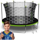 Neo-Sport, trampolina ogrodowa z siatką wewnętrzną i drabinką, 14ft/435 cm