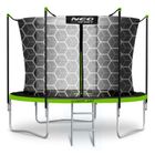 Neo-Sport, trampolina ogrodowa z siatką wewnętrzną i drabinką, 312 cm