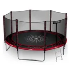 Neo-Sport, trampolina ogrodowa z siatką zewnętrzną i drabinką, 12ft/374 cm