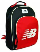 New Balance, plecak szkolny, czarno-czerwony
