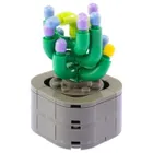 Nice Group, Mini Kwiaty, klocki konstrukcyjne, Sanseweria fioletowa, 136 elementów