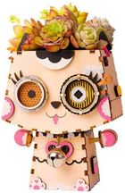 Nice Idea, Puzzle drewniane 3D, doniczka, kotek