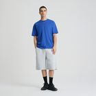 Niebieska koszulka basic o kroju relaxed NOWEAR