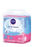 Nivea Baby, Soft & Creme, chusteczki, 6-63 szt.